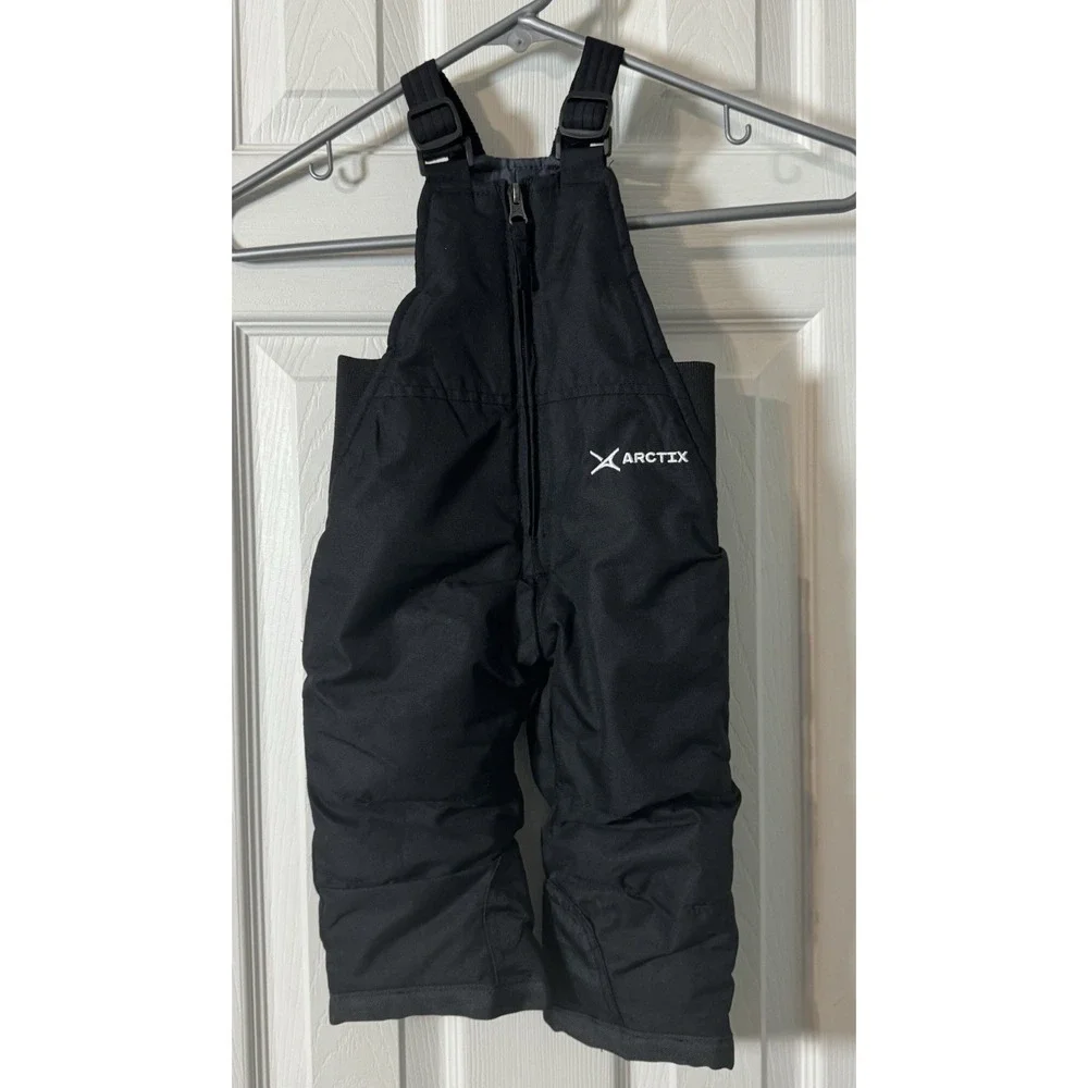 Arctix Infant Toddler Winter Snow Ski Bib Overalls Black 12 Months NWOT